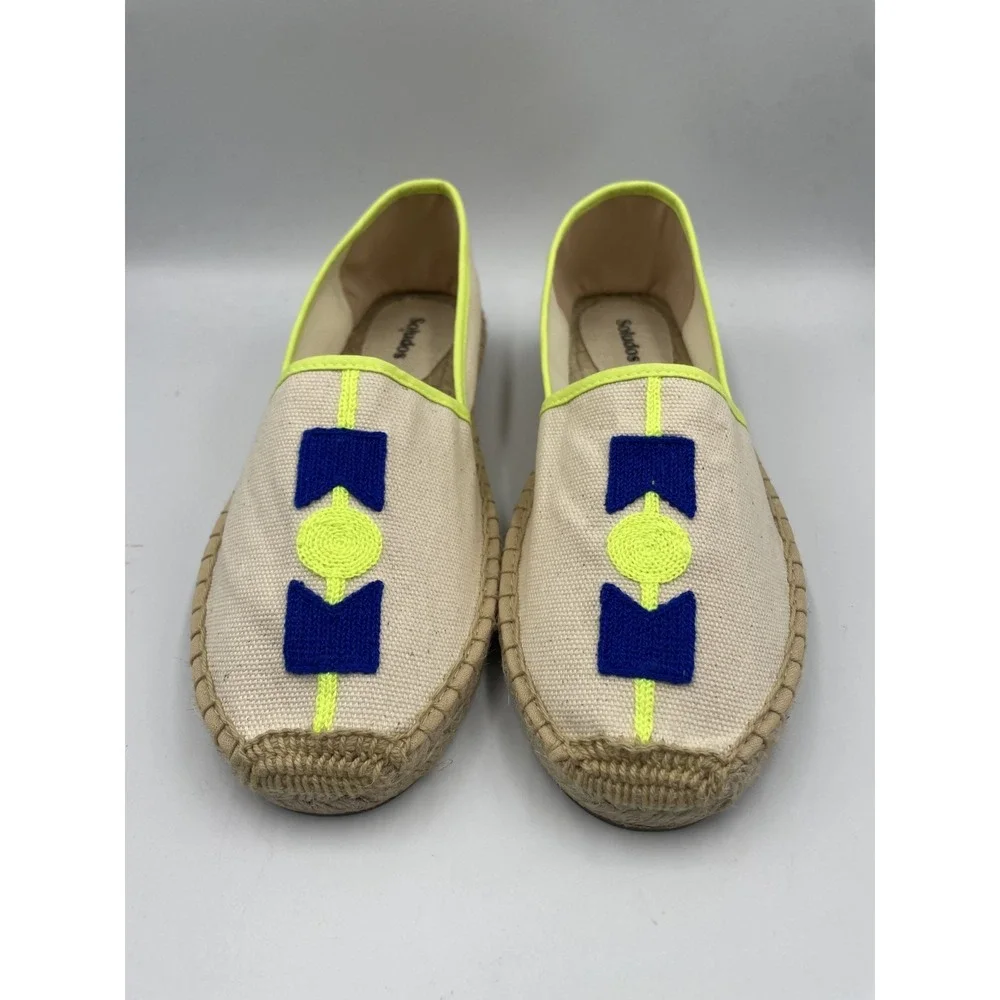Soludos Original Espadrille Womens‎ US 9-9.5 Molyan Blue Slip On Comfort Shoes